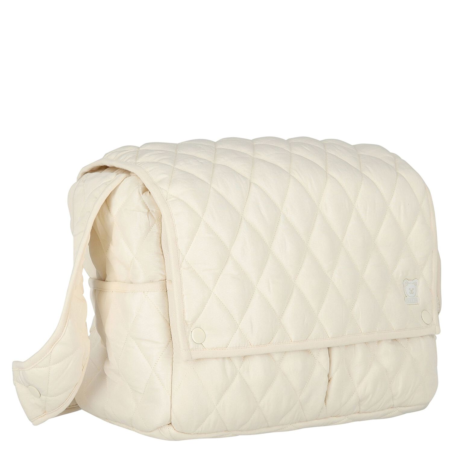 Beige Logo Baby Changing Bag, 1, hi-res