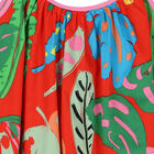 Girls Red Leaves Dress, 1, hi-res