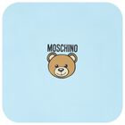 Blue Teddy Bear Logo Baby Blanket, 4, hi-res