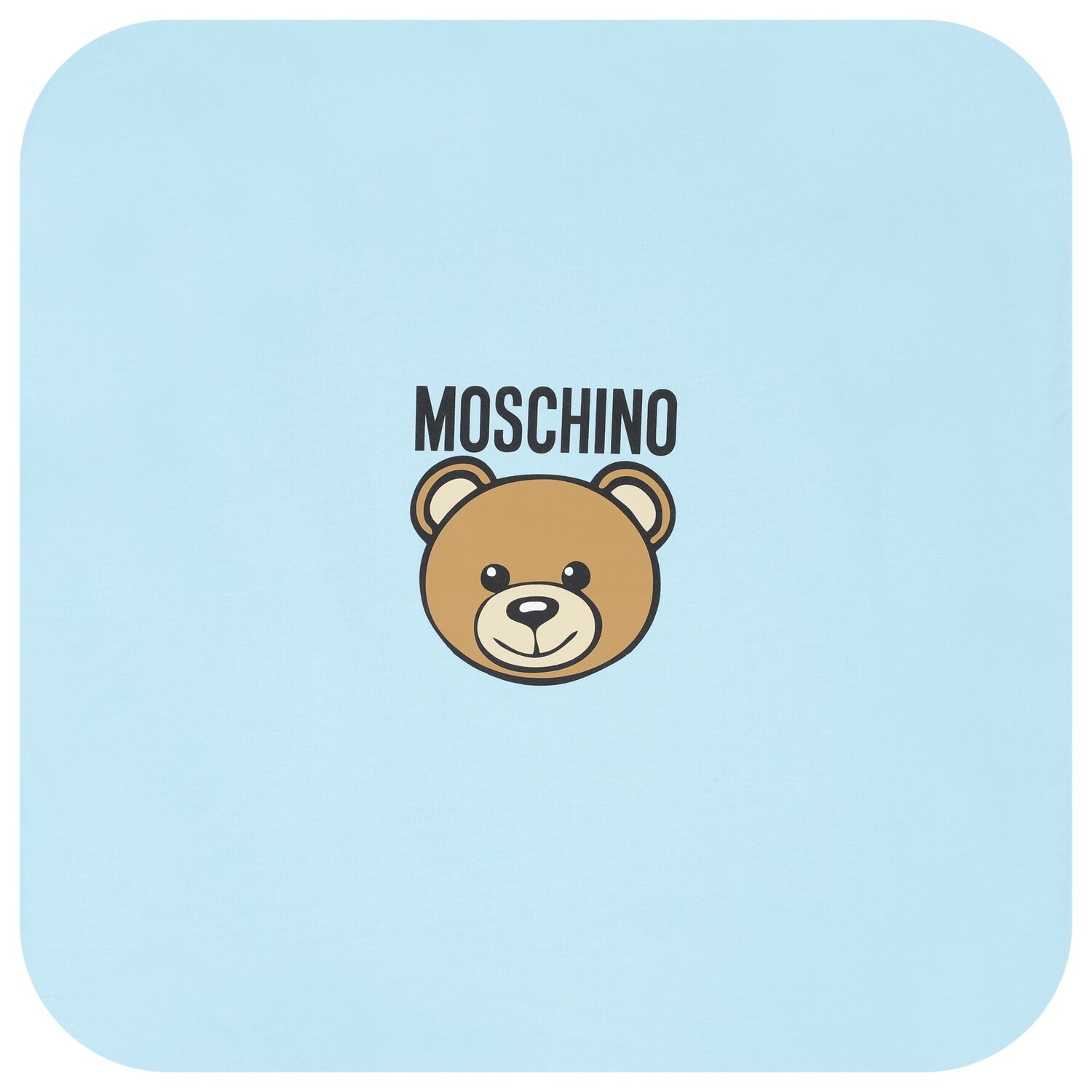 Blue Teddy Bear Logo Baby Blanket, 4, hi-res