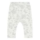 Grey & White Toile De Jouy Cotton Baby Pyjamas, 2, hi-res