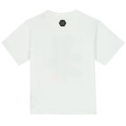 Girls White Logo T-Shirt, 1, hi-res
