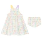 Younger Girls Ivory Logo Dress Set, 1, hi-res