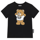Black Teddy Bear Logo T-Shirt, 3, hi-res