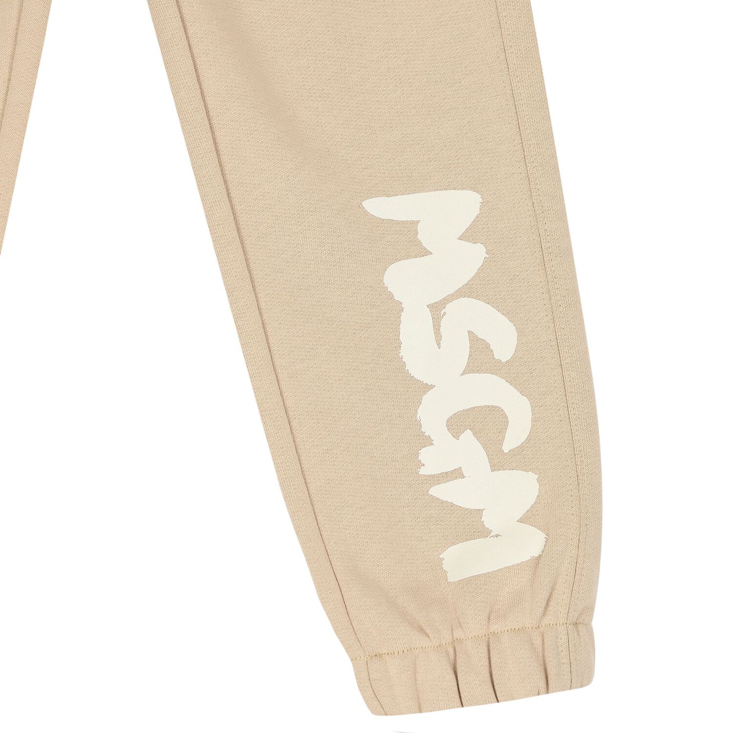 Beige Logo Joggers, 1, hi-res