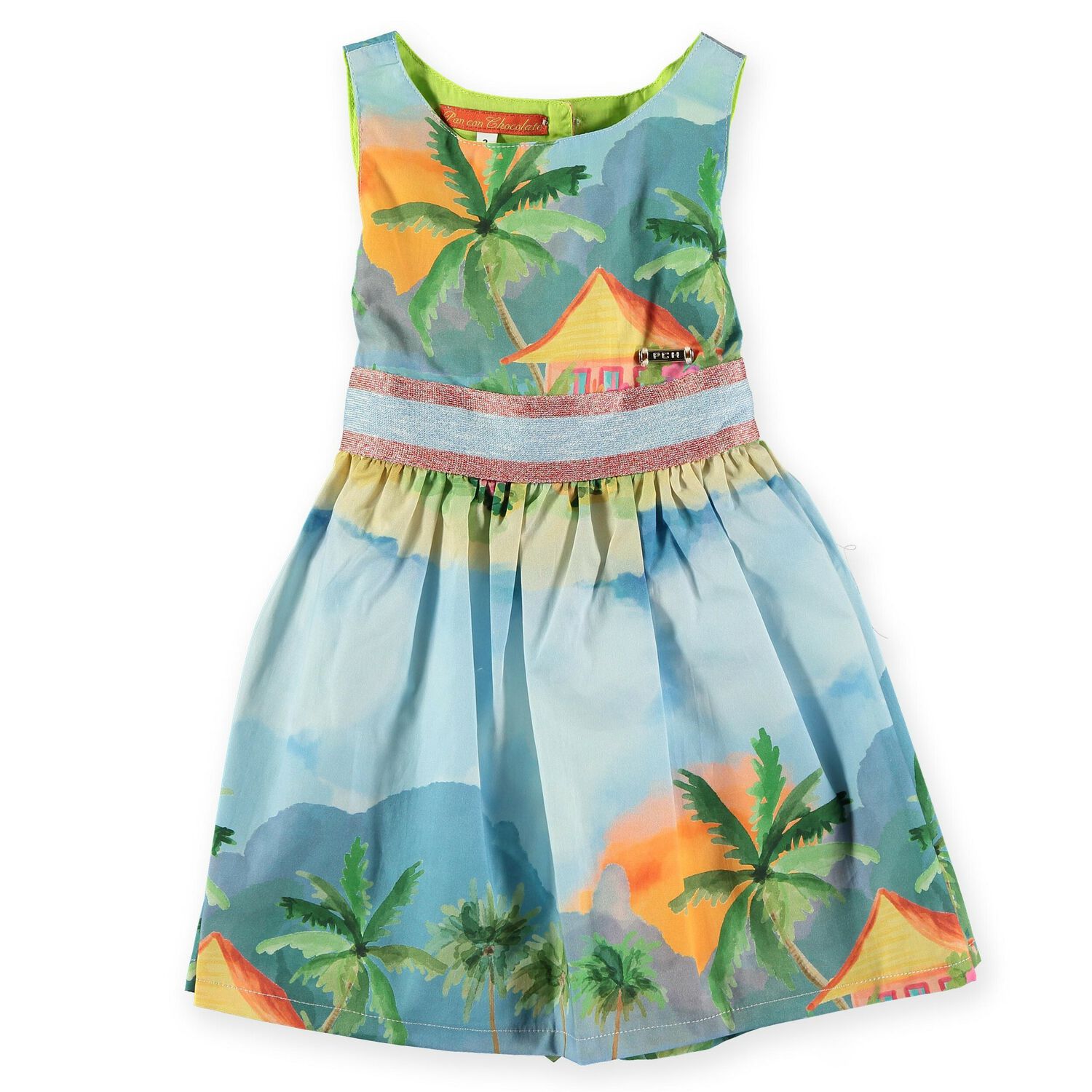 Girls Blue Island Dress, 1, hi-res image number null