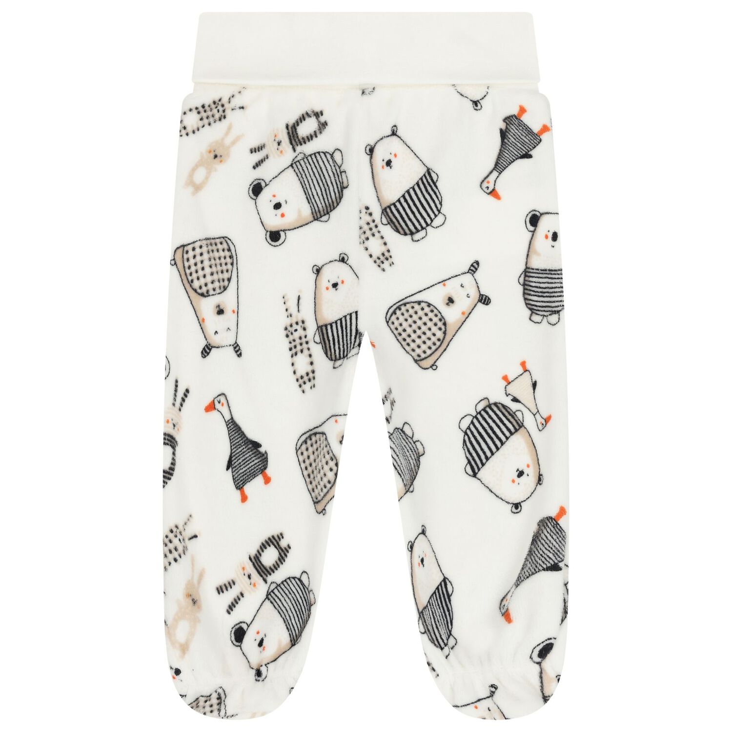 Ivory Velour Babygrow Gift Set, 1, hi-res