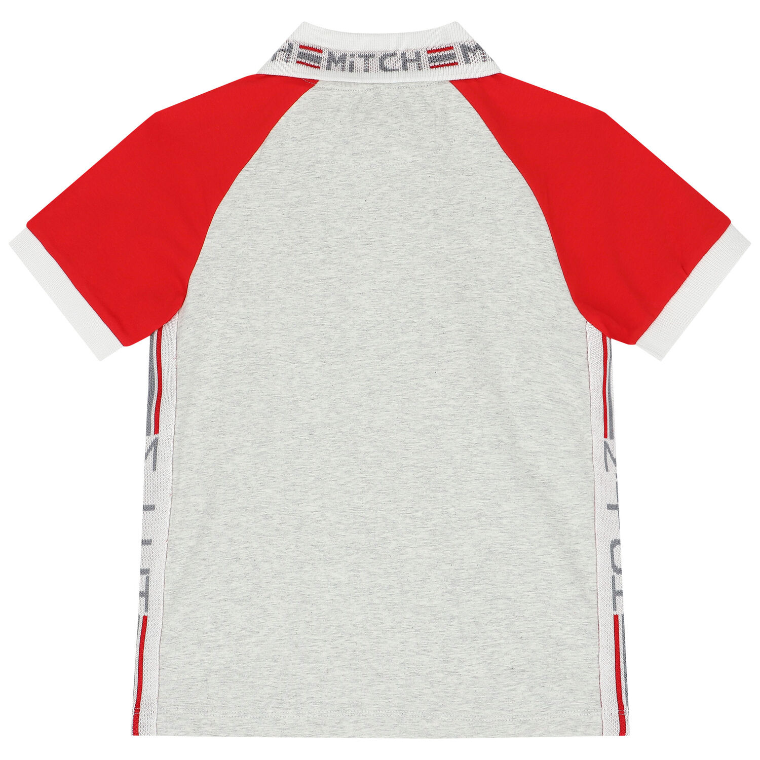 Boys Grey Logo Polo Shirt, 1, hi-res