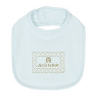 Boys Blue, Ivory & Gold Logo Babygrow Set, 1, hi-res