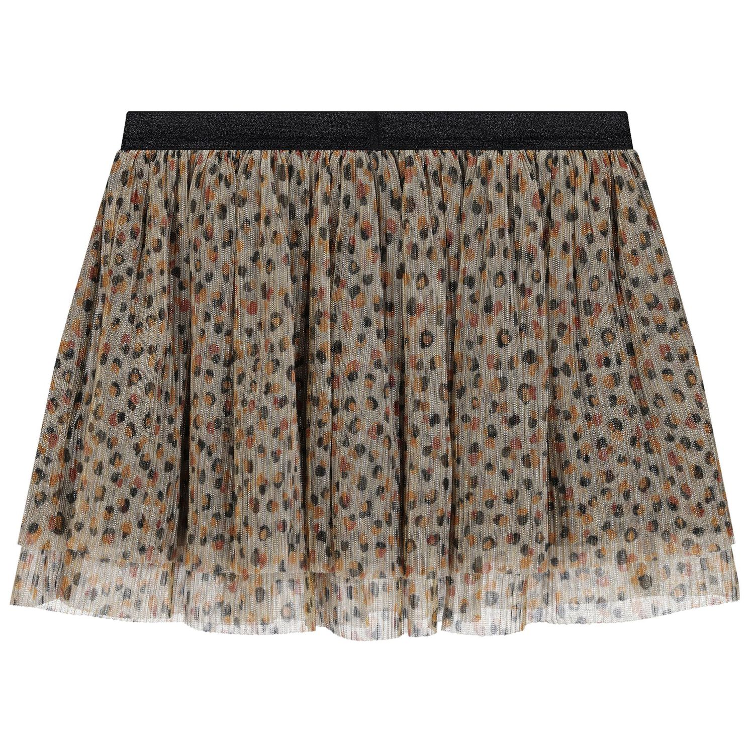 Girls Beige & Black Skirt, 1, hi-res