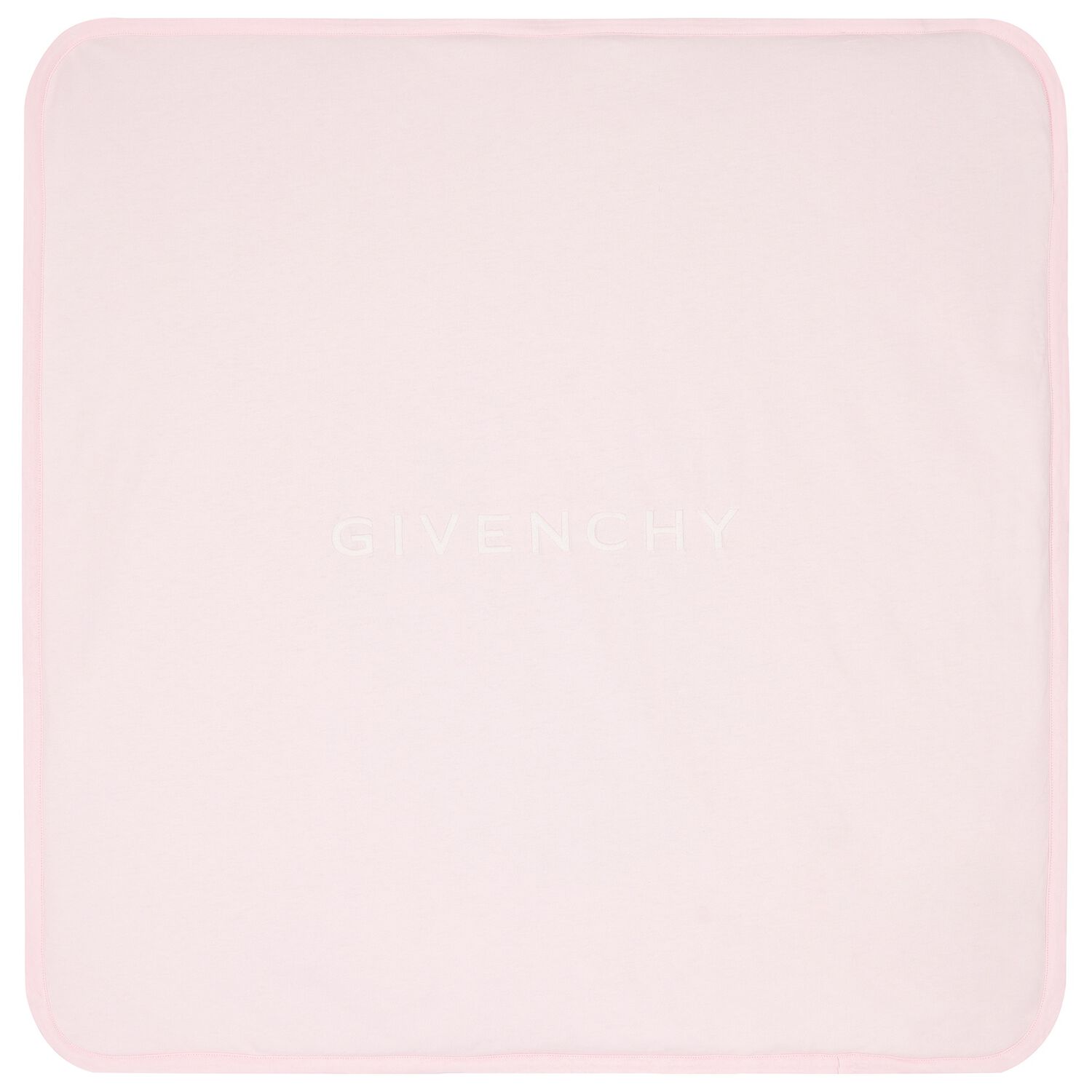 Baby Girls Pink & White Logo Blanket, 1, hi-res