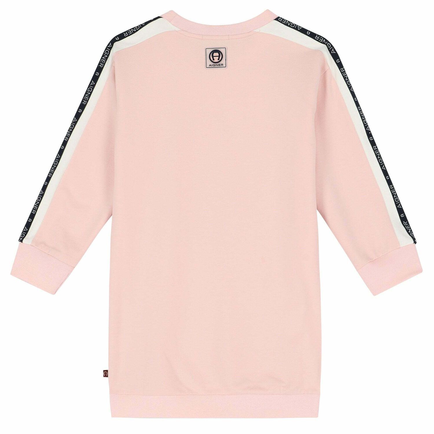 Girls Pink Logo Dress, 2, hi-res