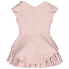 Girls Pink Pleated Butterfly Dress, 1, hi-res