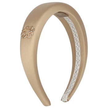 Girls Beige Padded Headband