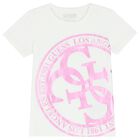 Girls White Logo T-Shirt, 1, hi-res