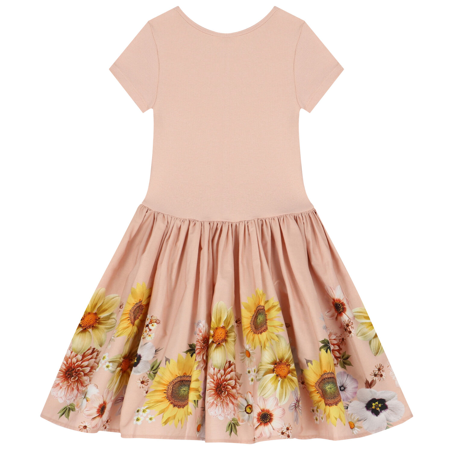 Girls Pink Floral Dress, 1, hi-res