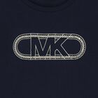 Girls Navy Blue Logo T-Shirt, 2, hi-res