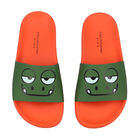 Boys Green & Orange Gecko Sliders, 1, hi-res