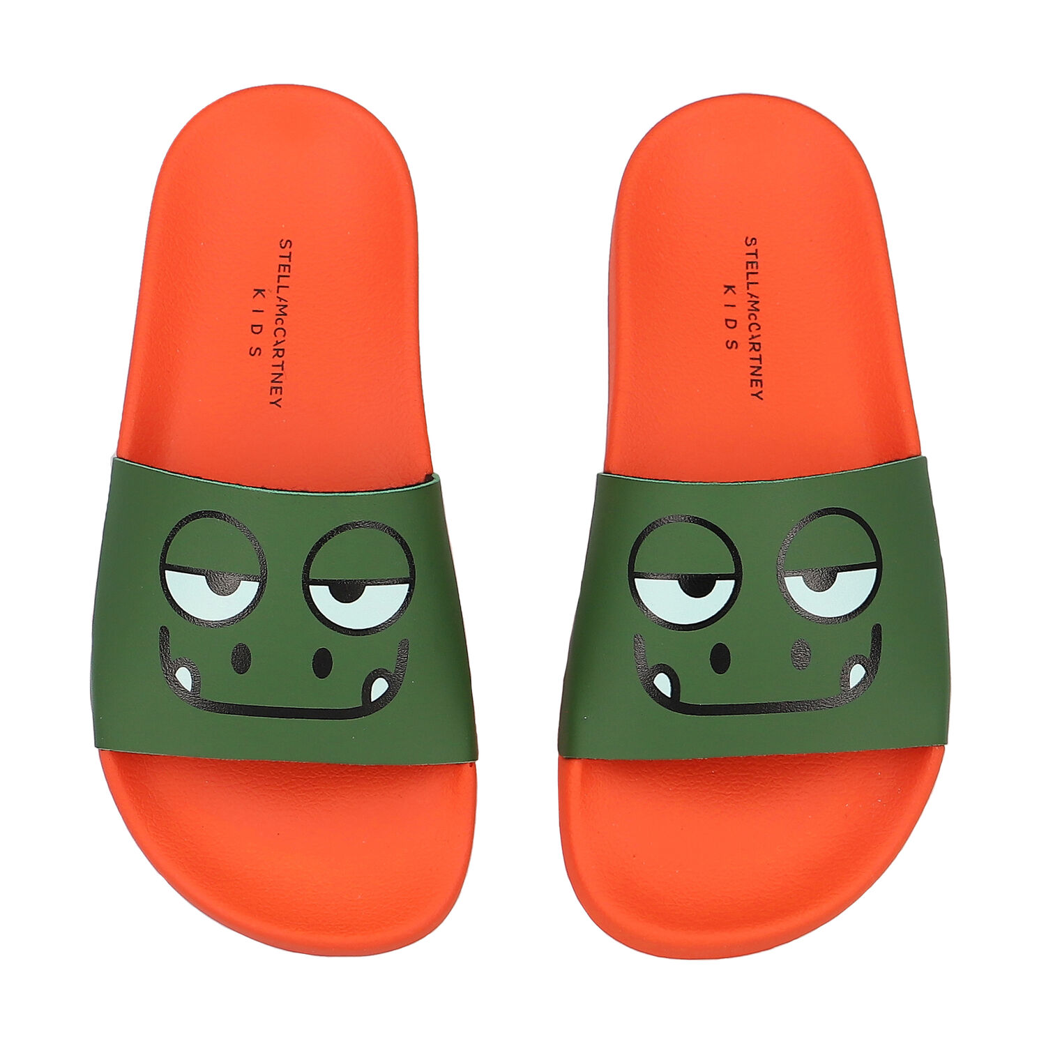 Boys Green & Orange Gecko Sliders, 1, hi-res