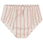 Baby Girls Pink, Beige & Gold Striped Dress Set, 1, hi-res