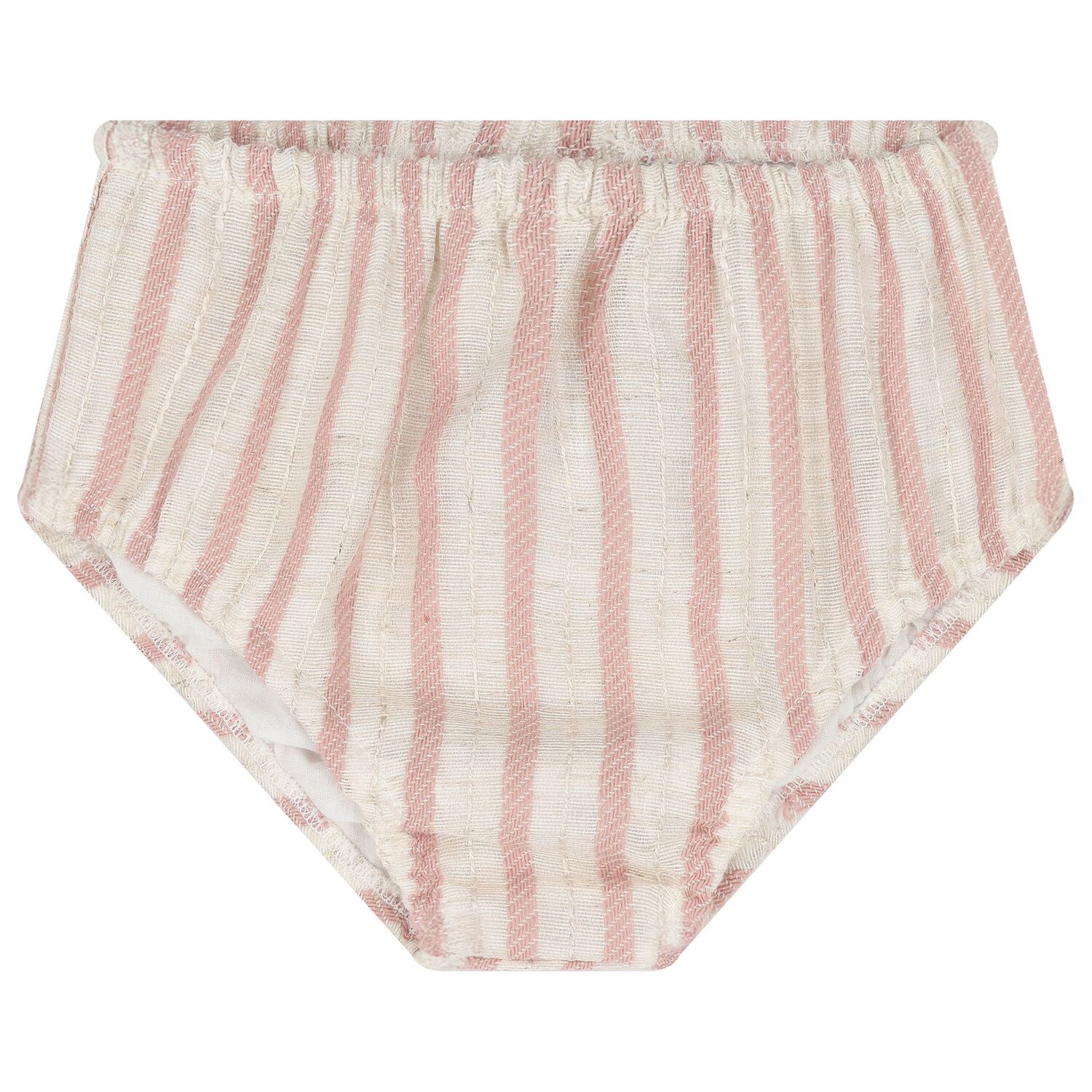 Baby Girls Pink, Beige & Gold Striped Dress Set, 1, hi-res