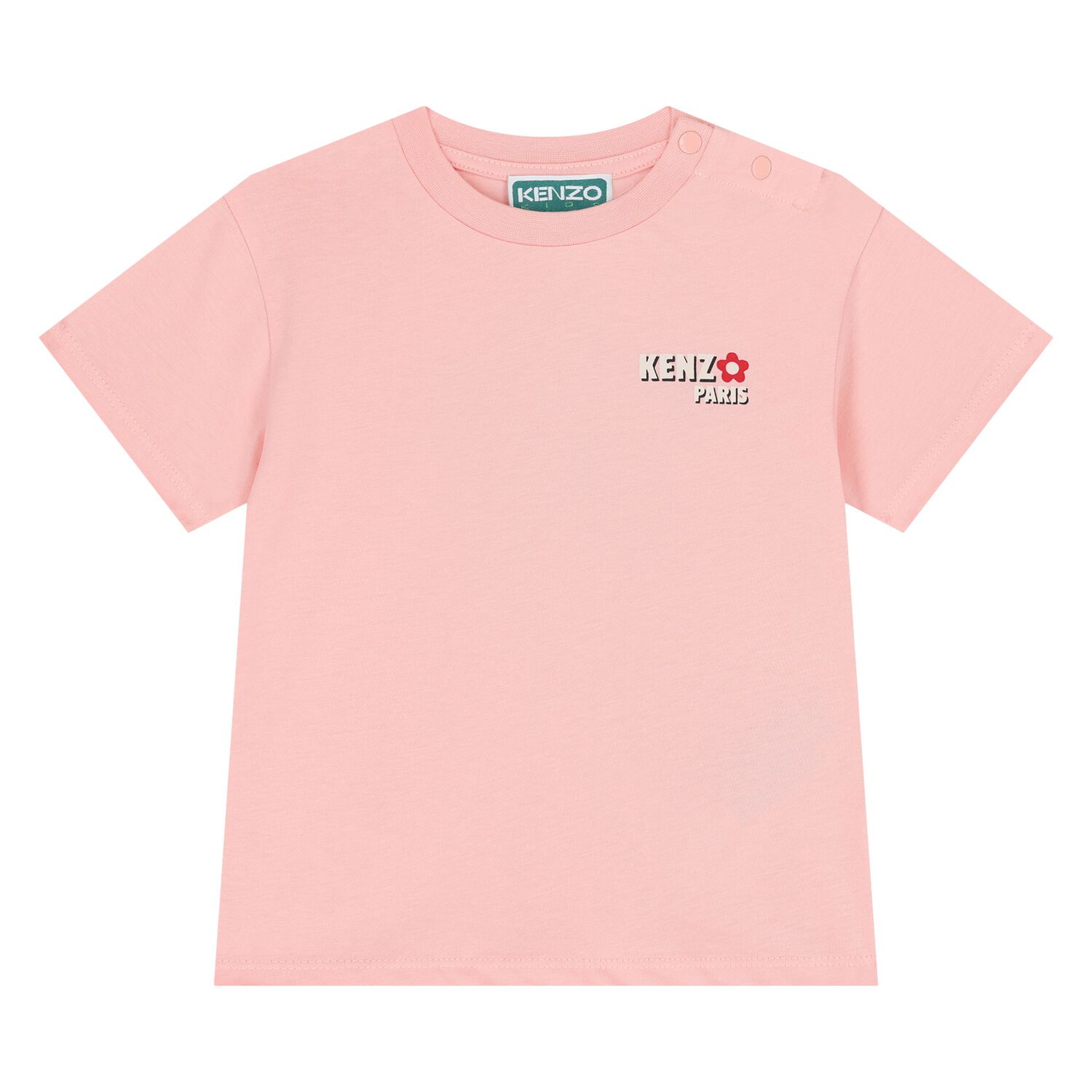 Younger Girls Pink Logo T-Shirt, 1, hi-res