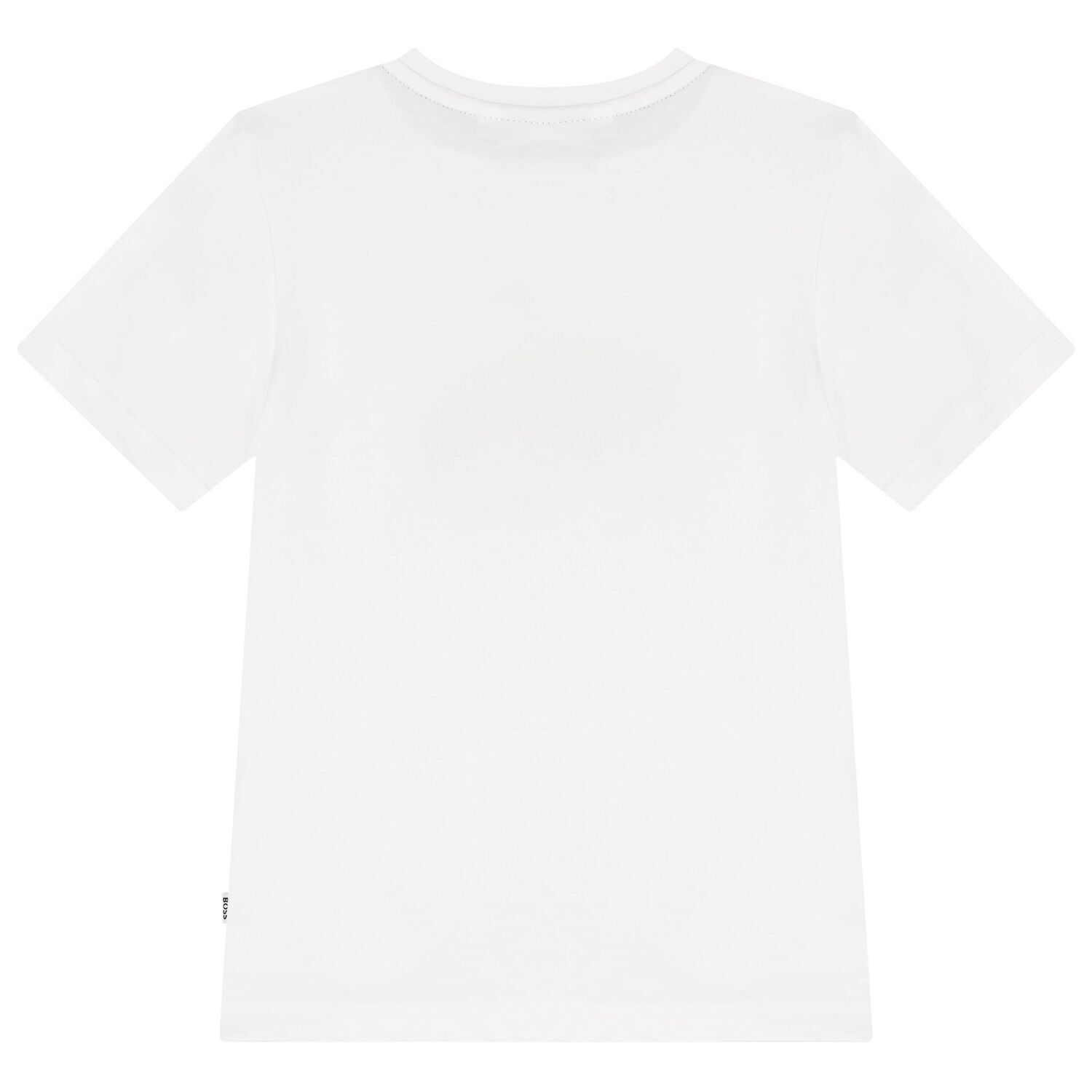 Boys White Logo T-Shirt, 1, hi-res