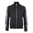 Boys Black Logo Zip Up Top, 1, hi-res