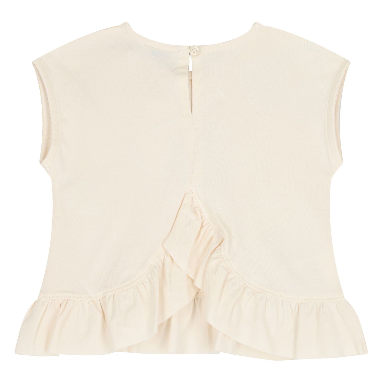 Younger Girls Ivory & Lilac Shorts Set, 1, hi-res