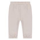 Beige Logo Younger Tracksuit, 5, hi-res
