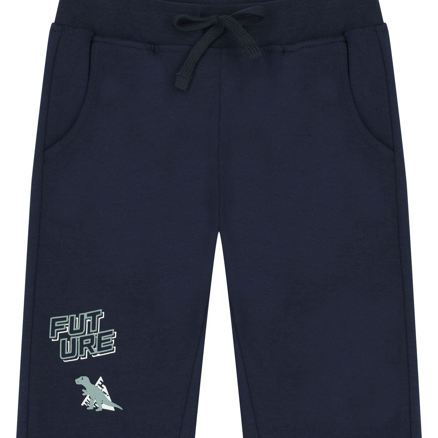 Boys Navy Blue Logo Dinosaur Tracksuit, 2, hi-res