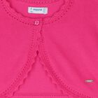 Girls Pink Bolero Knit Cardigan, 5, hi-res