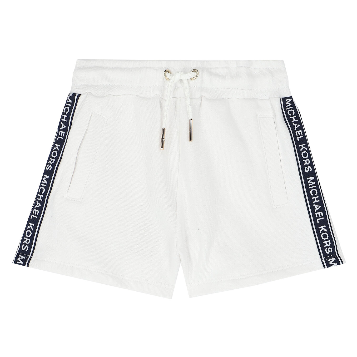 Girls White Logo Shorts, 1, hi-res image number null
