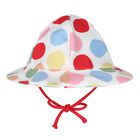 Baby Girls Multi-Coloured Swimsuit & Hat Set, 1, hi-res