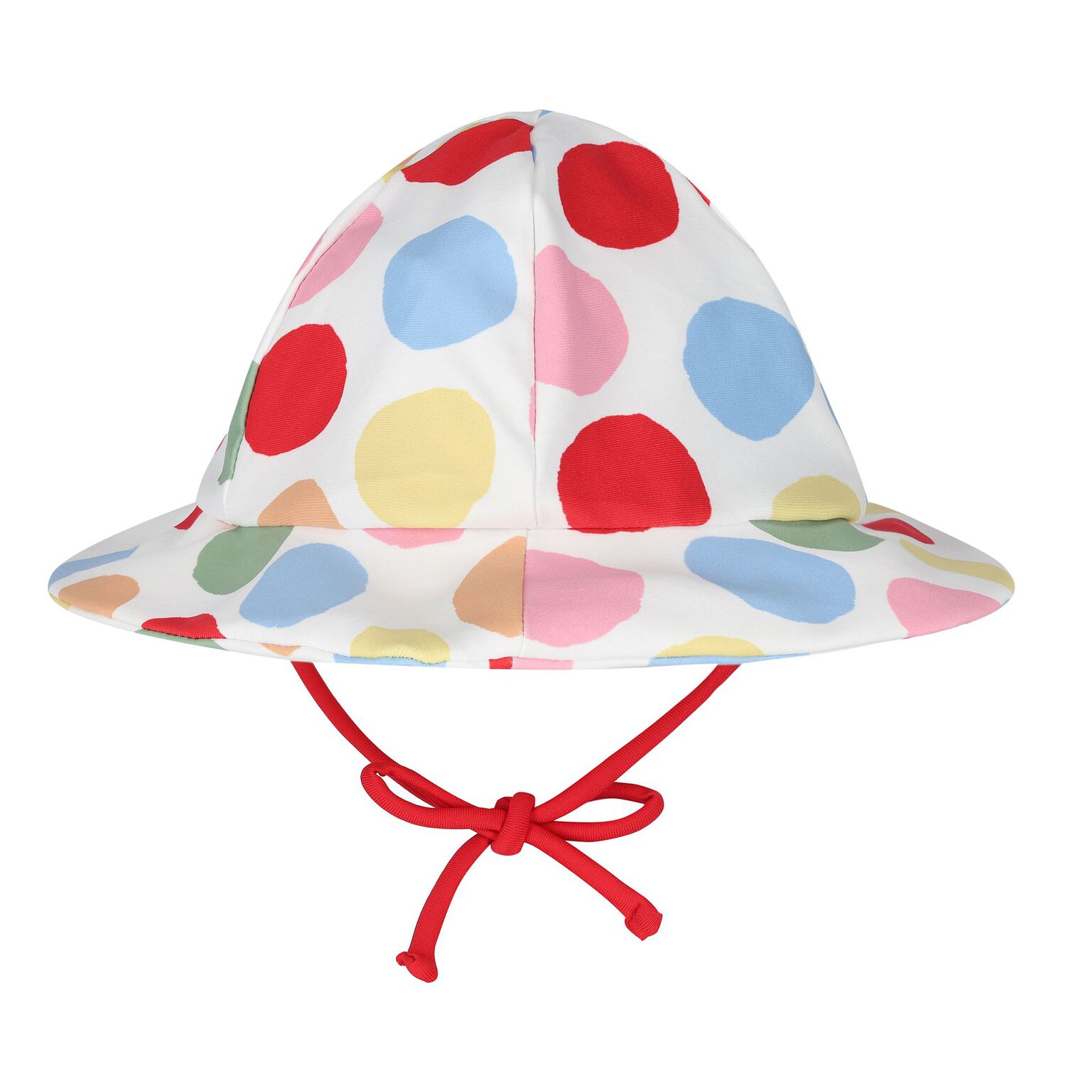 Baby Girls Multi-Coloured Swimsuit & Hat Set, 1, hi-res