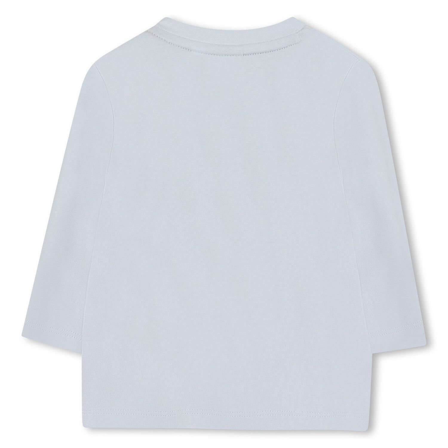 Younger Boys Blue Logo Long Sleeve Top, 2, hi-res image number null