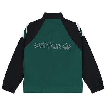 Green & Black Logo Zip up top