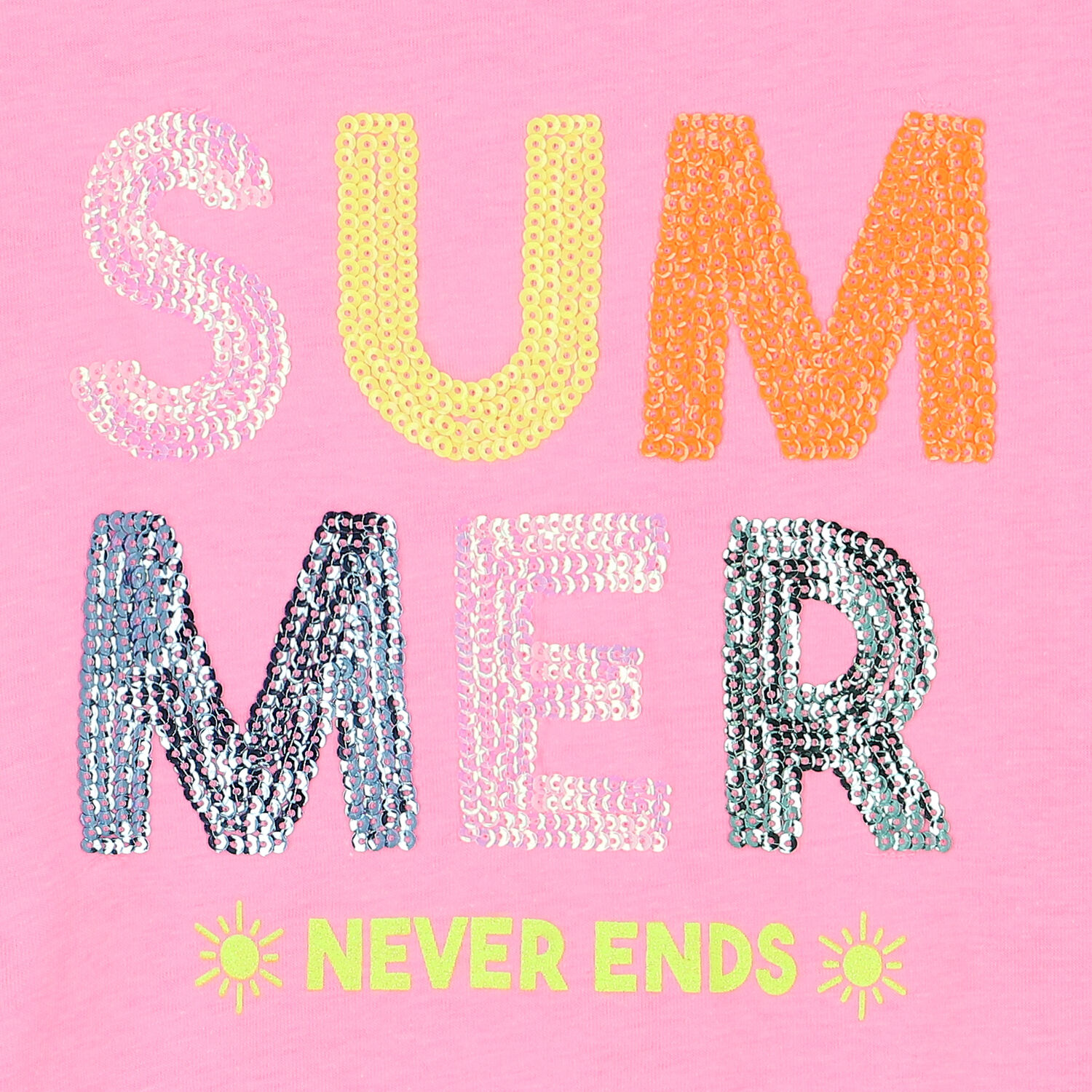 Girls Pink Sequin T-Shirt, 1, hi-res