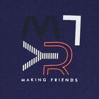 Boys Blue Logo Long Sleeve Top, 3, hi-res