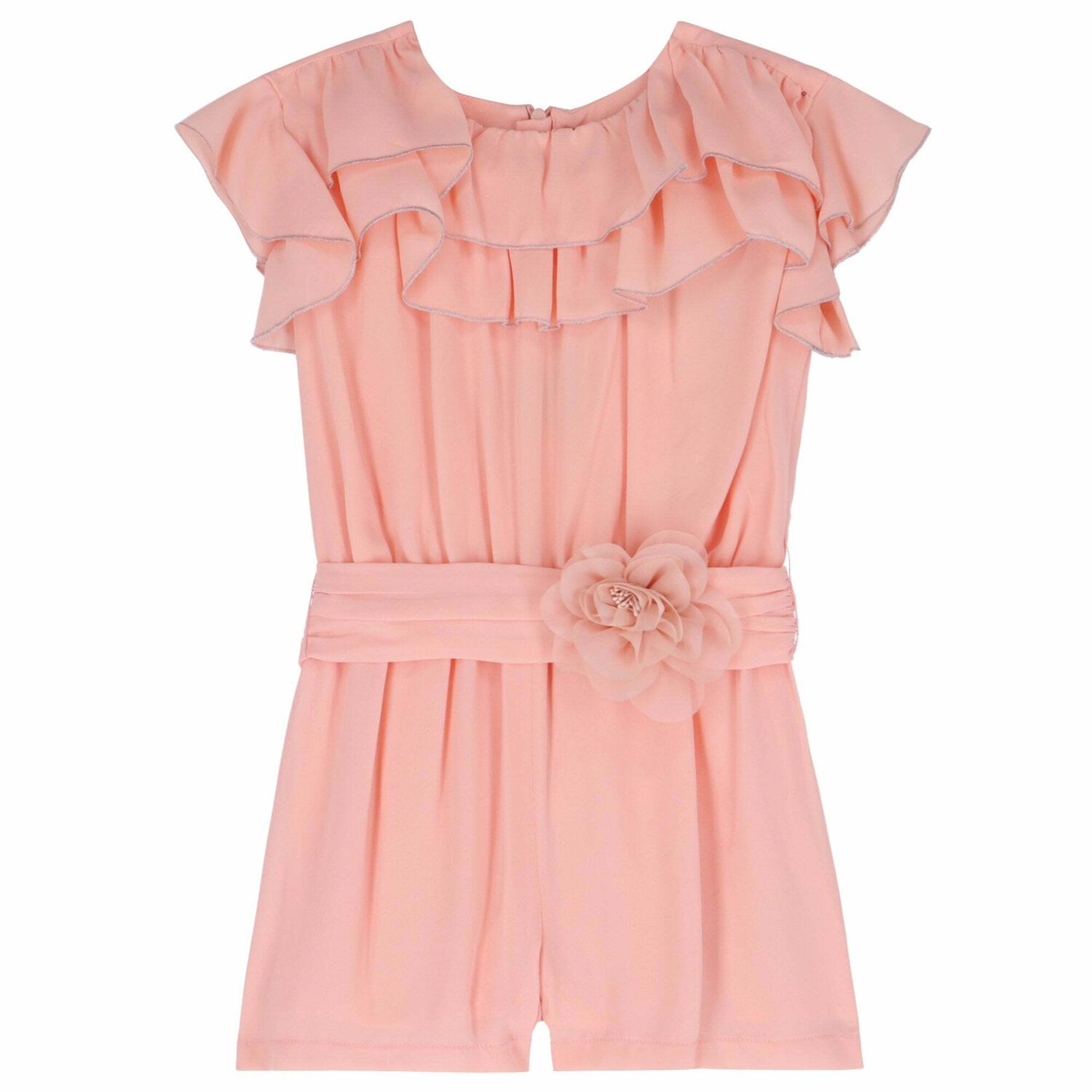 Girls Pink Playsuit, 2, hi-res