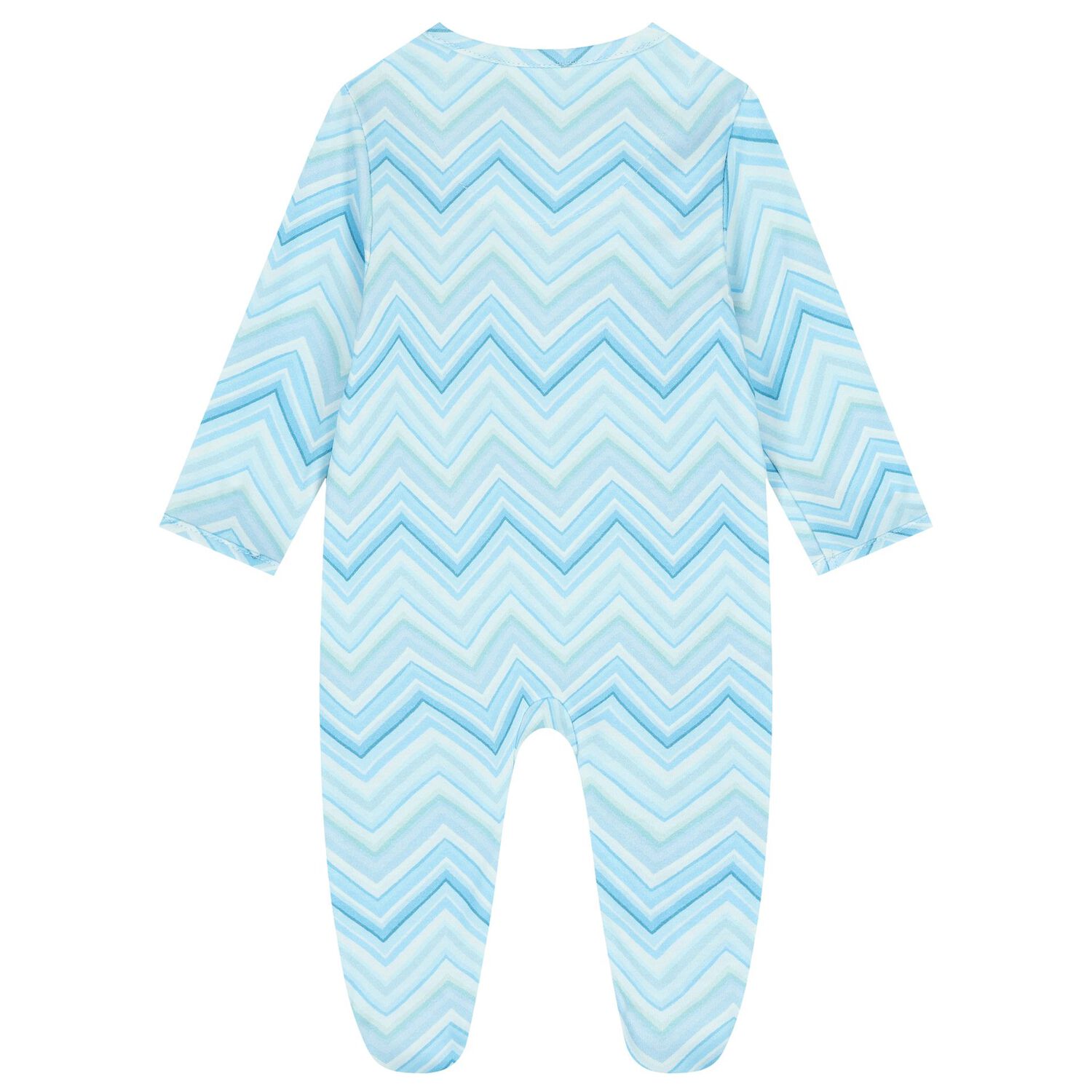 Baby Boys Blue Zig Zag Babygrow Gift Set , 1, hi-res