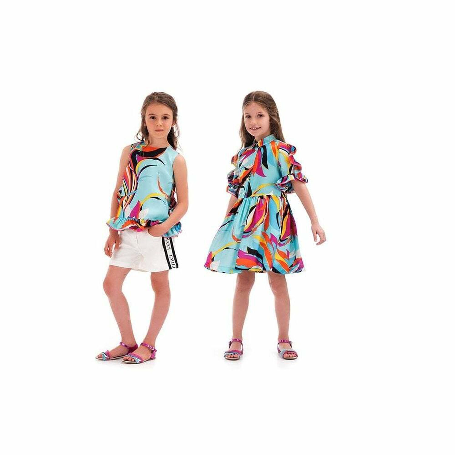 Girls White Logo Shorts, 1, hi-res image number null