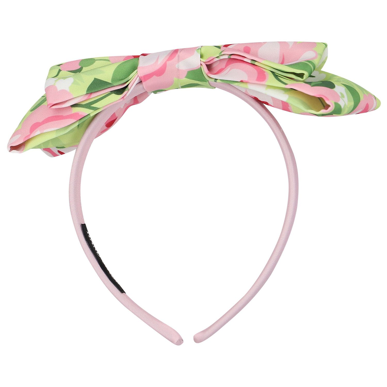 Girls Green Floral Headband, 3, hi-res
