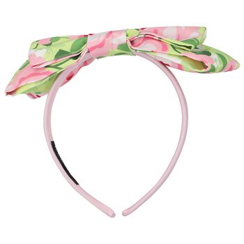 Girls Green Floral Headband