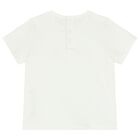 Younger Girls White Logo T-Shirt, 1, hi-res