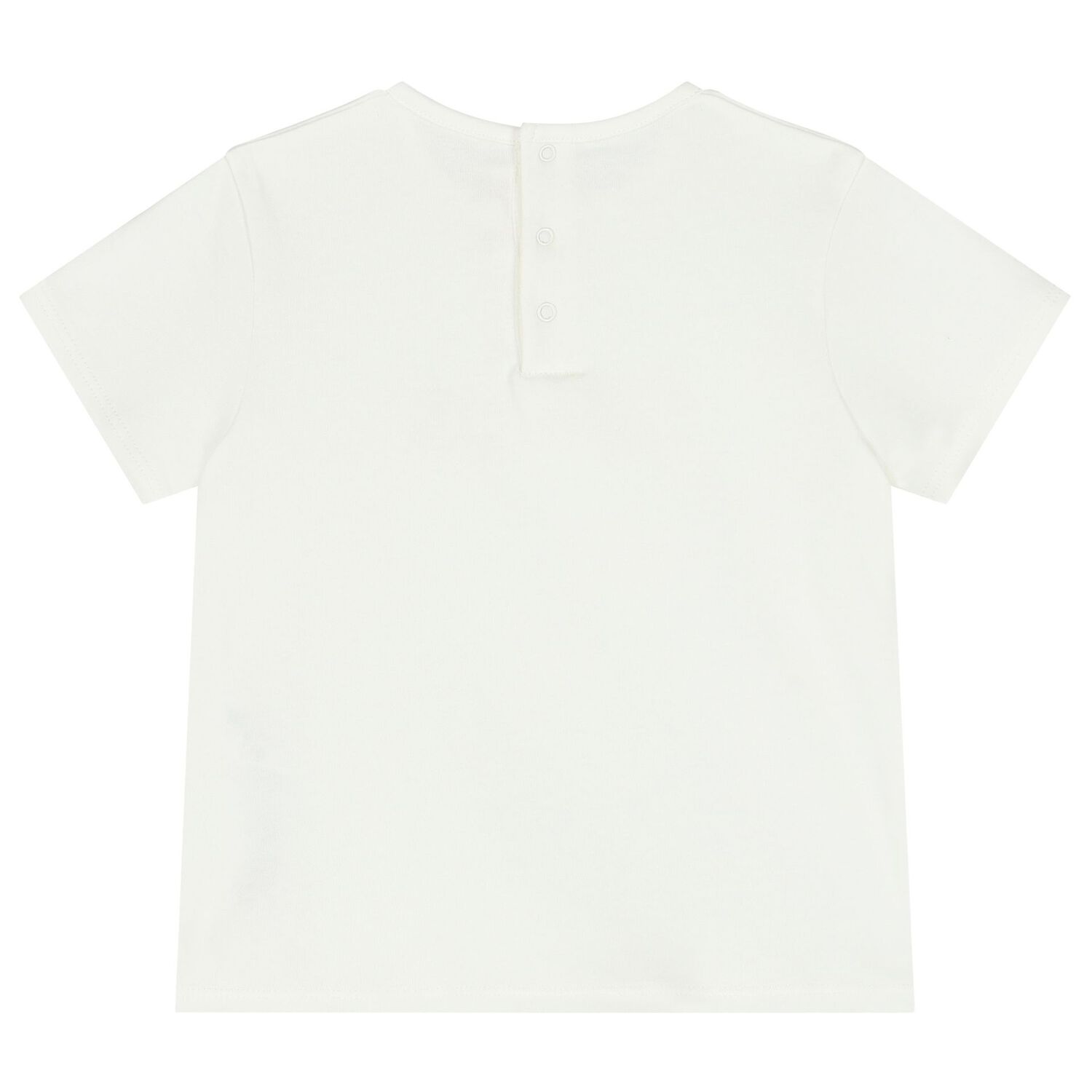 Younger Girls White Logo T-Shirt, 1, hi-res