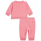 Baby Girls Pink Logo Tracksuit, 1, hi-res