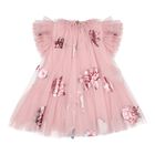 Baby Girls Pink Tulle Floral Dottie Dress, 1, hi-res