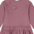Girls Pink Heart Dress, 1, hi-res
