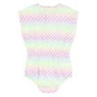 Younger Girls Multi-Coloured Checkered Playsuit, 1, hi-res